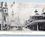 Luna Park Promenade Street Vista Coney Island New York Ny 1906 Udb Carto... - £8.97 GBP