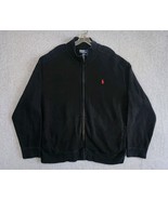 Polo Ralph Lauren Sweater Mens XXL Black Full Zip Turtleneck Red Pony - $622.26 MXN