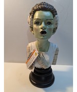 BRIDE OF FRANKENSTEIN Bust Green LED Light Up Eyes Halloween Decor - $762.38 MXN