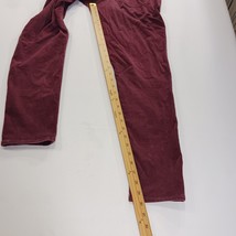 Ann Taylor LOFT Curvy Skinny Women's Red Corduroy Mid-Rise Pants Size 4 (27×30) image 7
