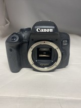 Canon EOS 750D 24.2MP Digital SLR Camera &amp; 18-55mm Lens + Bag &amp; SD - S/C... - £355.66 GBP