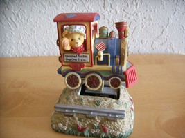 1997 Cherished Teddies Choo-Choo Train Animated Musical Figurine - $40.00
