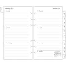 2023 Weekly &amp; Monthly Planner Refill, 3-3/4&quot; X 6-3/4&quot;, January 2023 - De... - $18.99