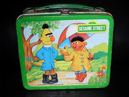 Vintage 1983 Aladdin Sesame Street Metal Lunchbox - £39.37 GBP
