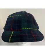 London Fog Fleece Baseball Cap Plaid Green Yellow Red Blue One Size Adj ... - $13.93 CAD