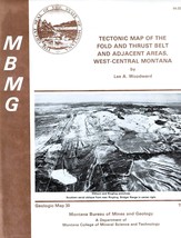 Tectonic Map of the Fold and Thrust Belt, West-Central Montana - $12.89
