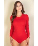 Solid Long Sleeve Round Neck Bodysuit - $21.25 CAD