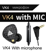 QKZ VK4 2023 In-Ear Ergonomic Subwoofer HIFI Sound HD BASS Headphones/HD... - £30.85 GBP