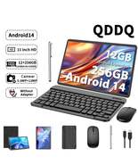 QDDQ 27.94 cm Tablet Android 14, 2-in-1 Tablet With Keyboard, Mouse, Cas... - $182.99+