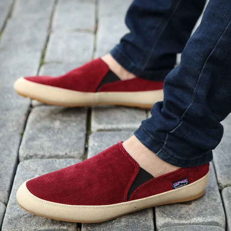 Loafers breathable canvas shoes high quality casual footwear fashion light male walking thumb200