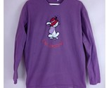 Collections Ect. Purple Red Hat Society Purple Red Hattitude Cat Shirt L... - £12.96 GBP