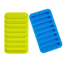 2 Pack Ice Stick Cube Trays Silicone Ice Cube Molds 8 Cavity For Water B... - £15.70 GBP
