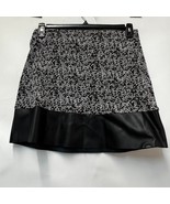 Michael Kors Womens P/S Black Printed Mixed Media Mini Skirt PREOWNED CR10 - €21,01 EUR