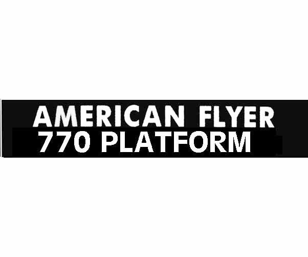 Primary image for AMERICAN FLYER 770 PLATFORM Button SELF ADHESIVE STICKER S Gauge Trains