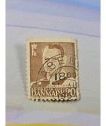 Denmark Stamp King Frederik IX 20ore Used Circular Cancel 359 - $1.28 CAD