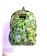 PEACE SIGNS Hearts Backpack  Green Lime  Daypack School  Hiking Camping ... - $22.95 CAD