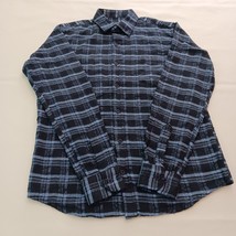 Canyon Club Shirt Mens Black & Blue Long Sleeve Button Up Comfort Shirt Size M image 8