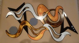 Contemporary Textured Abstract Wood Wall Sculpture, Harmony by Alisa, Lge 43x24 - £316.53 GBP