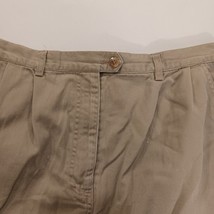 Pendleton Original Women's Beige/Khaki Cotton Rear Slit Denim Skirt Size 12 image 7