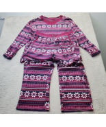 Nautica Pajama Sleepwear Set Women Large Multi Fair Isle Knit Long Sleev... - $27.73