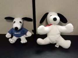 TWO Snoopy Plush MetLife Dolls - $8.54