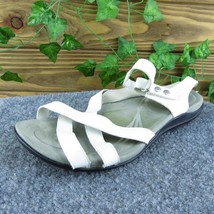 Abeo Laguna Women Strappy Sandal Shoes White Leather Size 7.5 Medium - £19.90 GBP