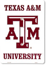 Texas A&amp;M Aggies Aluminum Novelty Single Light Switch Cover - £6.26 GBP