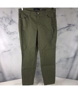 Adrienne Vittadini Women&#39;s Skinny Ankle Olive Green Pants Sz 10 - $266.09 MXN