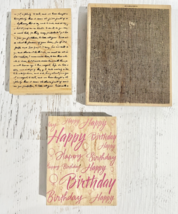 Stamps, LG background, used, 3 pc, Stampin&#39; Up, Hero Arts, Houset, wood ... - €15,00 EUR