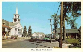 Main Street Church West Dennis Cape Cod Massachusetts 1950s postcard - £5.08 GBP