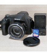 Sony Cyber-shot DSC-HX100V 16.2MP Digital Camera Black *GOOD/TESTED* W 3... - $146.66 CAD