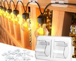 Hooks For Outdoor String Lights Clips: 54Pcs Heavy Duty Cable Clips With... - £40.70 GBP