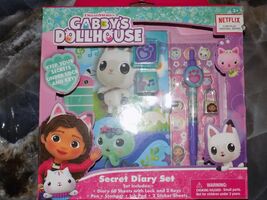 DREAMWORKS Gabby’s Dollhouse Secret Diary Set W/Sticker Sheets, Keys, an... - $26.00