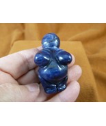 (Y-VEN-722) Blue sodalite Venus Woman goddess GEMSTONE figurine love statue - $433.66 MXN