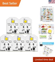 5-Pack LED Refrigerator Bulb Replacement WR55X25754 for Brightness &amp; Eff... - $83.99