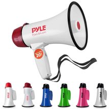 Pyle Megaphone Speaker PA Bullhorn - 20 Watts &amp; Adjustable Vol Control w... - £18.87 GBP