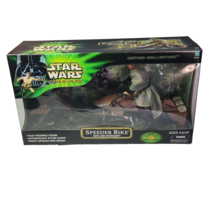 HASBRO 2001 STAR WARS POWER OF THE JEDI SPEEDER BIKE W/ LUKE NEW IN BOX ... - £70.96 GBP