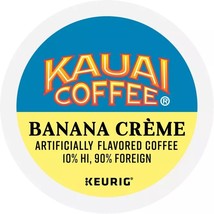 KAUAI COFFEE BANANA CREME KCUPS 10CT - $307.53 MXN
