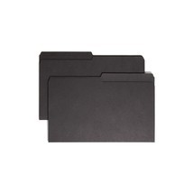 Smead Reversible File Folder, 1/2-Cut Printed Tab, Legal Size, Black, 10... - £45.61 GBP