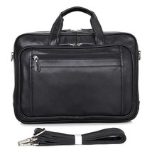 Large Capacity Mens Cow Leather Handbags 17&quot; Laptop Travel Messenger Bag - £216.00 GBP