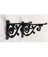 Set of 2 Cast Iron Black Decorative Victorian Scroll Wall Shelf Brackets... - $38.11 CAD