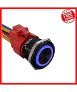 10A 22mm Waterproof Push Button Switch with LED for Automotive Modificat... - $501.85 MXN