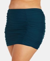 Raisins Curve Womens Trendy Plus Size High Waist Tummy Swim Skirt 16W - $34.94