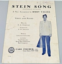 Vtg 1929 University Of Maine Stein Song Sheet Music Carl Fischer Inc - £7.12 GBP