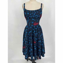 Pet Semetary Ingenue Dress Vixen by Micheline Pitt Sz XS Better Off Dead Print - £38.18 GBP