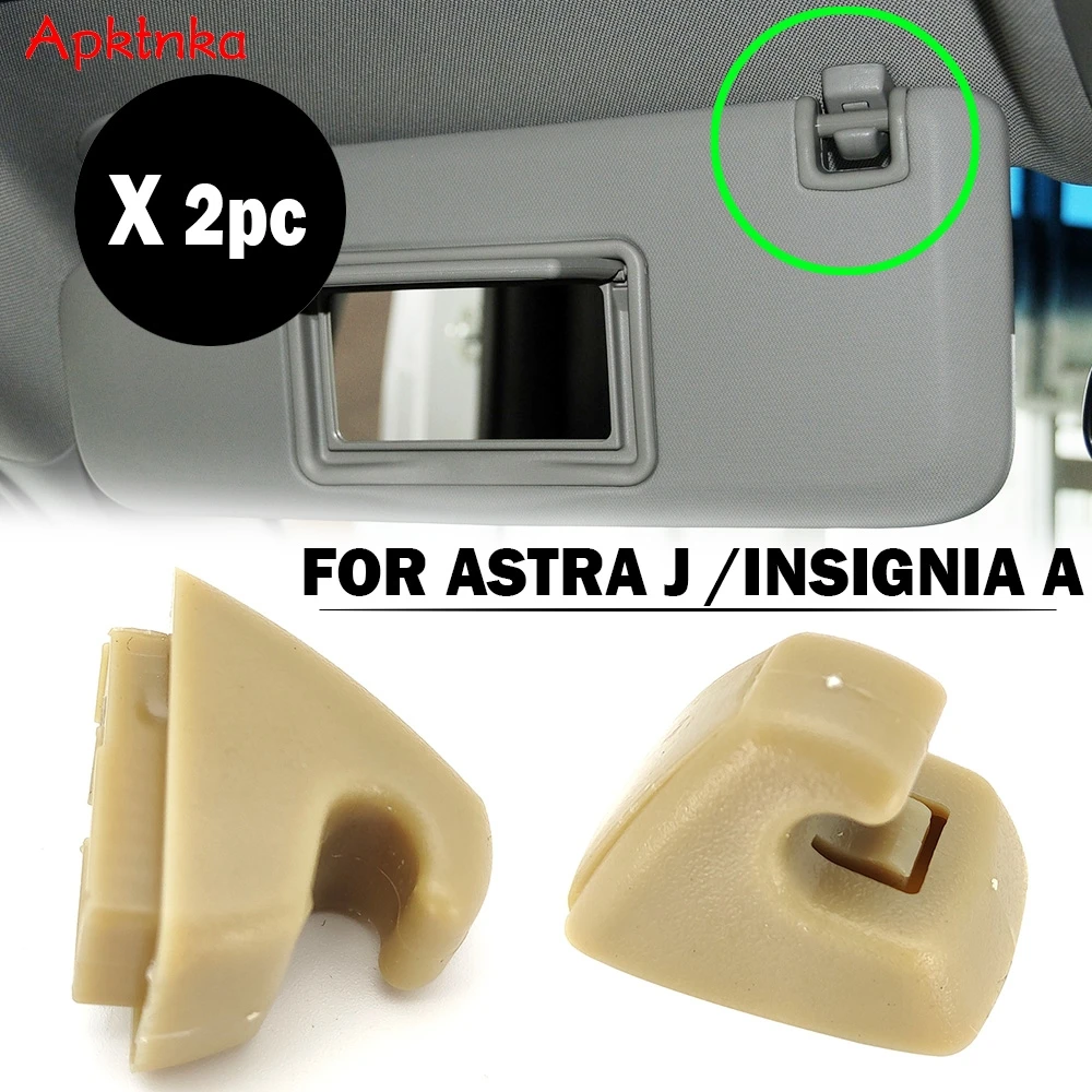 Apktnka 2Pcs Sun Visor Clip Holder Bracket Hook For Opel Astra J K Insignia A B - £12.90 GBP
