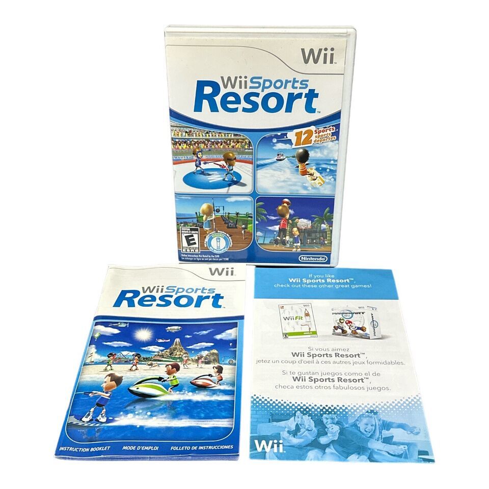 Wii Sports Resort (Nintendo Wii, 2009) - Case, Manual, & Insert Only - NO DISC - $7.99