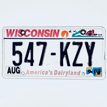  United States Wisconsin Dairyland Passenger License Plate 547-KZY - £13.28 GBP