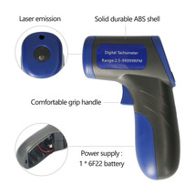 Digital Laser Tachometer Handheld Rpm Meter Speedmeter Motor 2.5-99999Rp... - £28.18 GBP