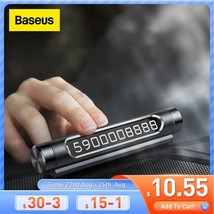 Baseus Car Temporary Par Card  Phone Number Plate Auto Stickers Drawer Style Car - £78.33 GBP